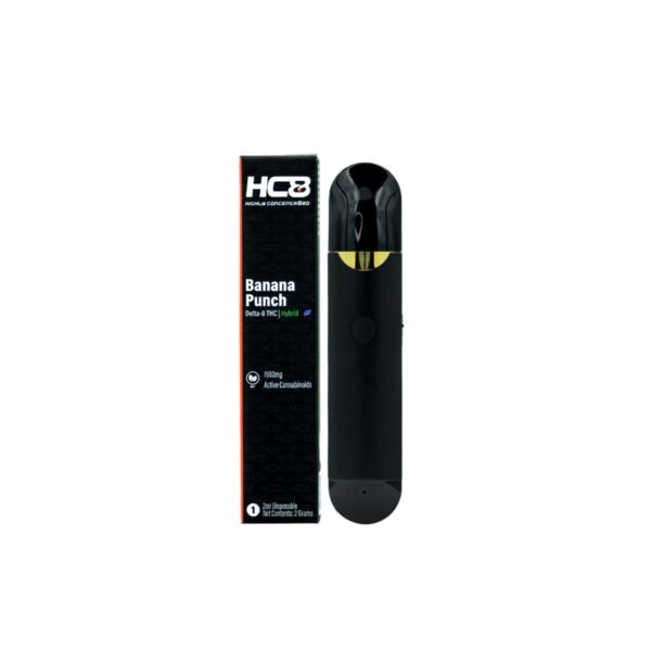 Highly Concentr8ed Delta 8 Disposable Banana Punch 2ml