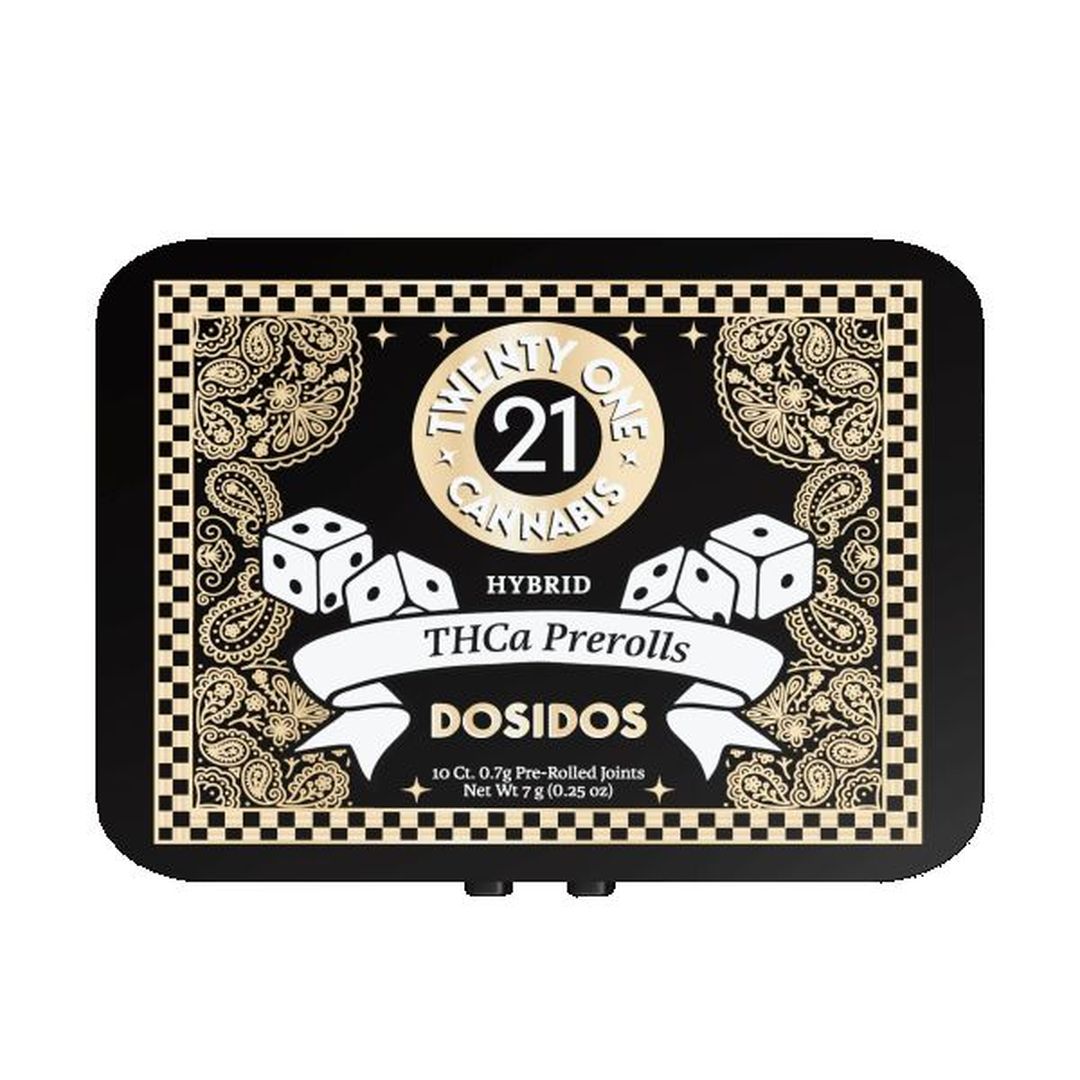 Twenty One Cannabis Pre-Rolls Dosidos 10ct 7g
