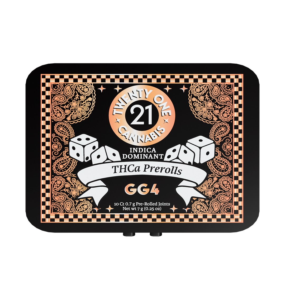 Twenty One Cannabis Pre-Rolls GG4 10ct 7g Twenty One Cannabis Pre-Rolls GG4 10ct 7g