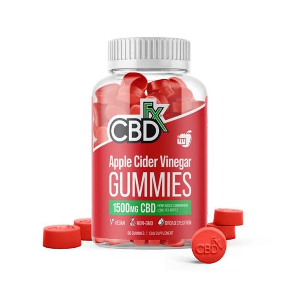 CBDfx CBD Gummies Apple Cider Vinegar 1500mg 60ct