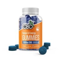 CBDfx CBD Gummies Focus Energy Blue Raspberry 1500mg 60ct