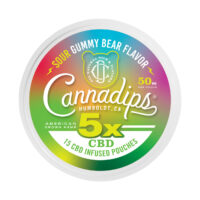 Cannadips 5x CBD Pouches Sour Gummy Bear 750mg 15ct