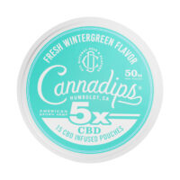 Cannadips 5x CBD Pouches Wintergreen 750mg 15ct