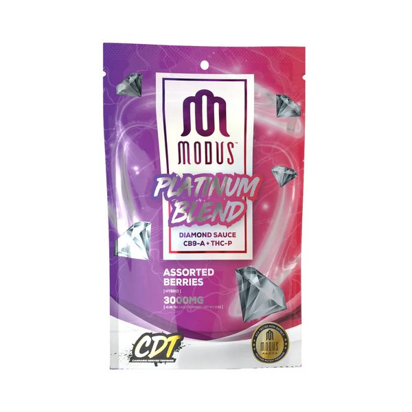 Modus Platinum Blend Gummies Assorted Berries 3000mg 20ct