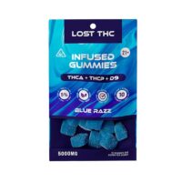 Lost THC Infused Gummies Blue Razz 5000mg 10ct