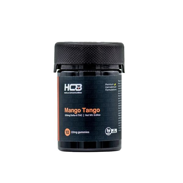 Highly Concentr8ed Delta 9 Gummies Mango Tango 220mg 10ct