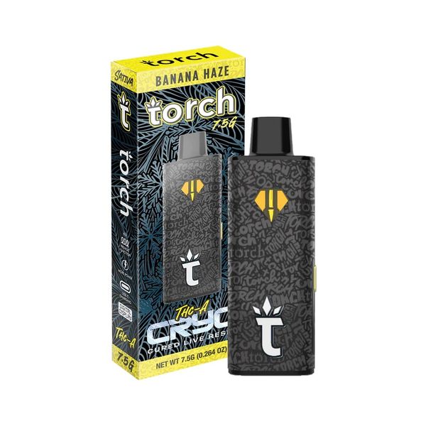 Torch Cryo THCA Cured Live Resin Disposable Banana Haze 7.5g Torch Cryo THCA Cured Live Resin Disposable Banana Haze 7.5g