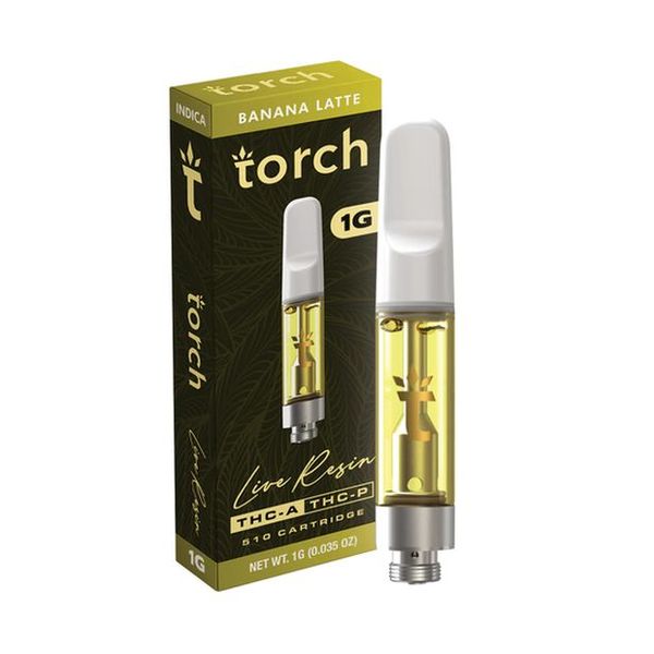 Torch THCA THCP Live Resin Cartridge Banana Latte 1g Torch THCA THCP Live Resin Cartridge Banana Latte 1g