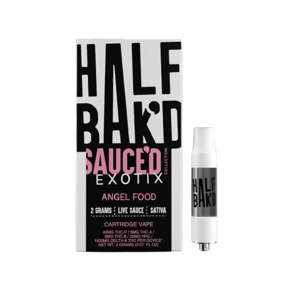 Half Bakd Sauced Exotix Cartridge Angel Food 2g Half Bakd Sauced Exotix Cartridge Angel Food 2g