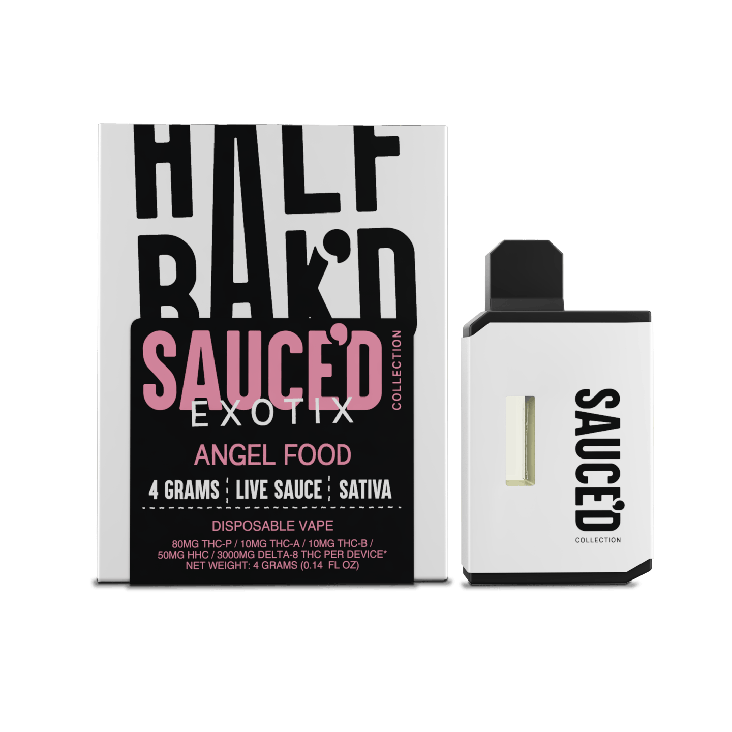 Half Bakd Sauced Exotix Disposable Angel Food 4g Half Bakd Sauced Exotix Disposable Angel Food 4g