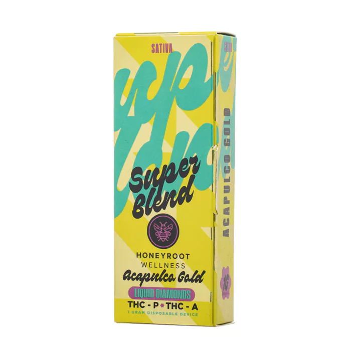 Honeyroot Super Blend Liquid Diamonds Disposable Acapulco Gold 1g Honeyroot Super Blend Liquid Diamonds Disposable Acapulco Gold 1g