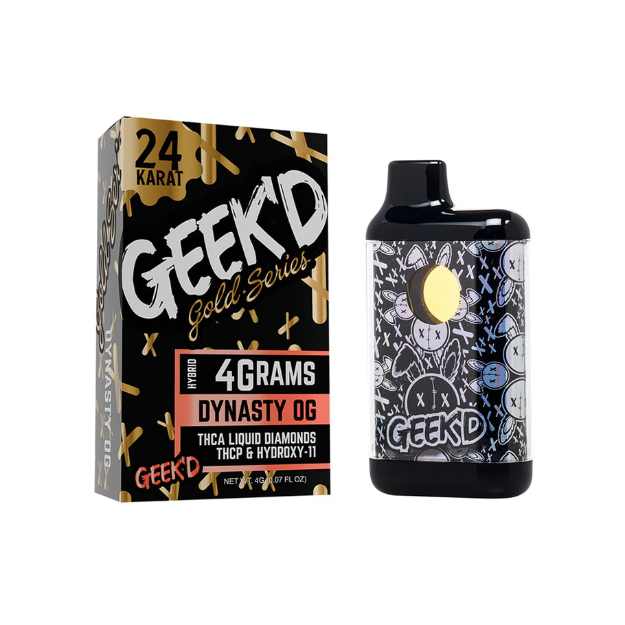 Geekd 24k Gold Series Disposable Dynasty OG 4g