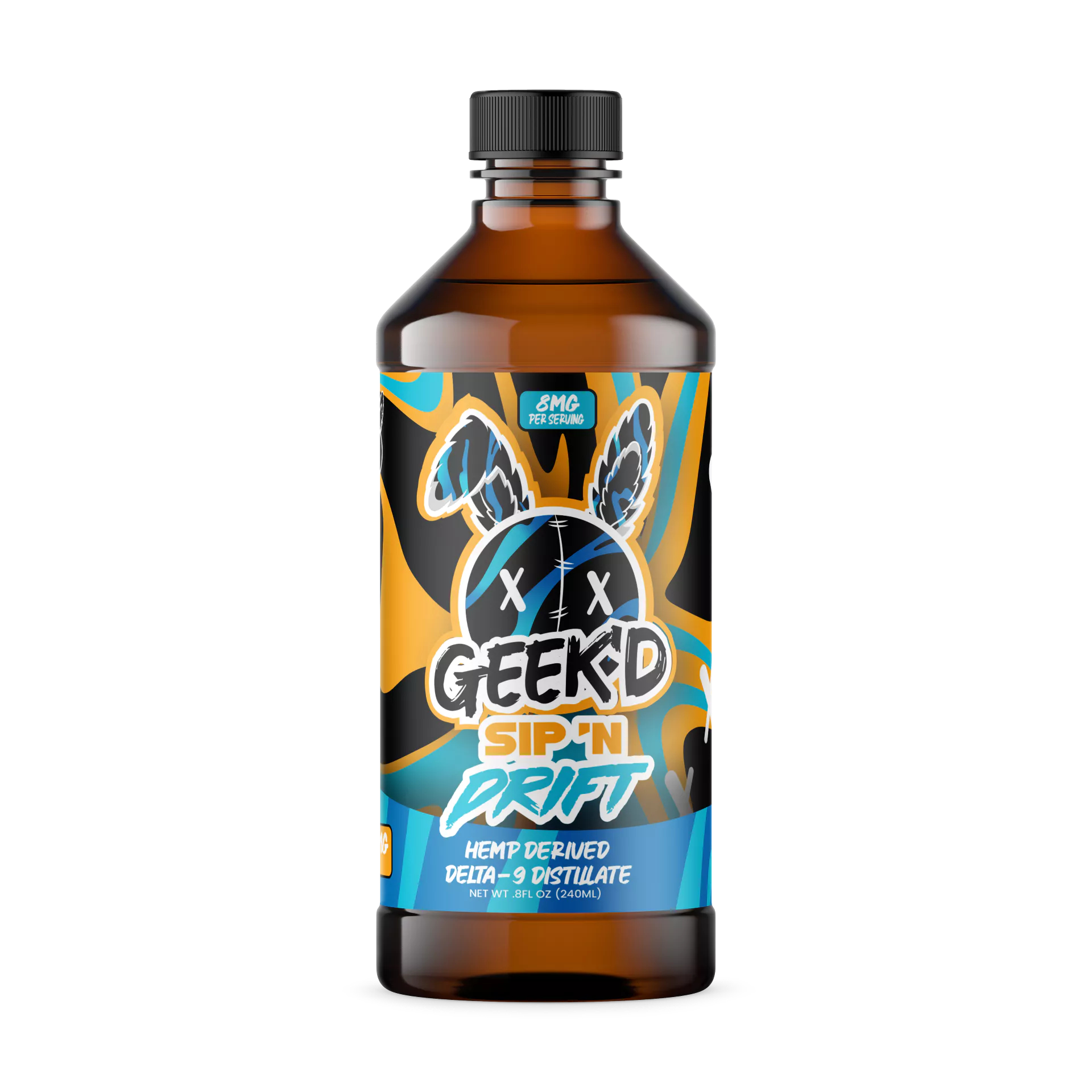 Geekd Delta 9 SipN Drift Syrup Caribbean Blast 800mg