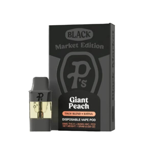 Pushin Ps Black Market Edition THCH Pod Giant Peach 1g