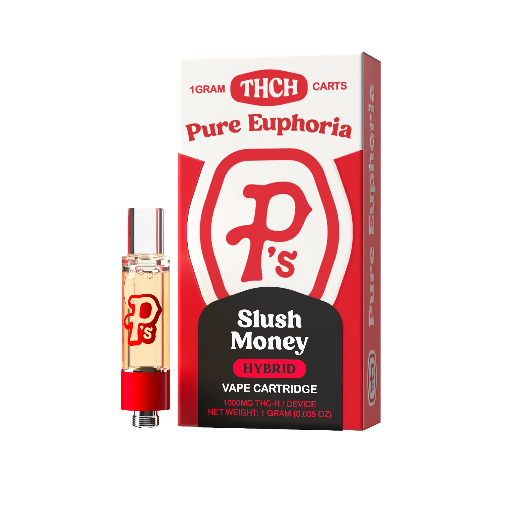 Pushin Ps Pure Euphoria THCH Cartridge Slush Money 1g