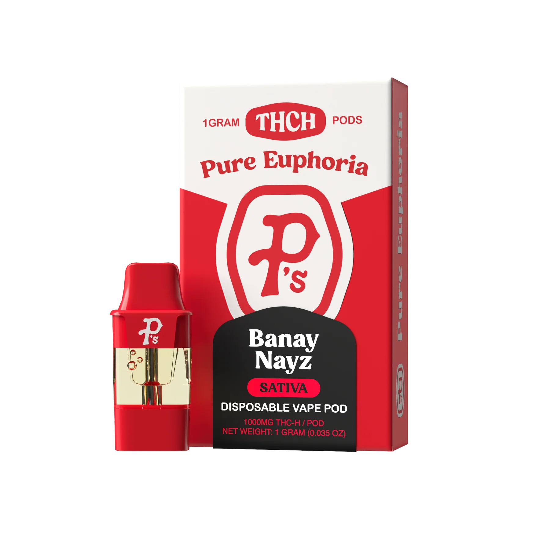 Pushin Ps Pure Euphoria THCH Pod Banay Nayz 1g Pushin Ps Pure Euphoria THCH Pod Banay Nayz 1g