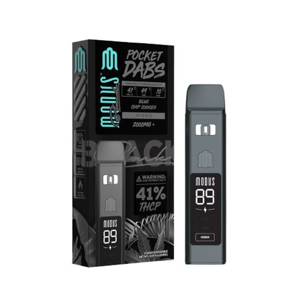 Modus Black Pocket Dabs Disposable Blue Chip Cookies 2g