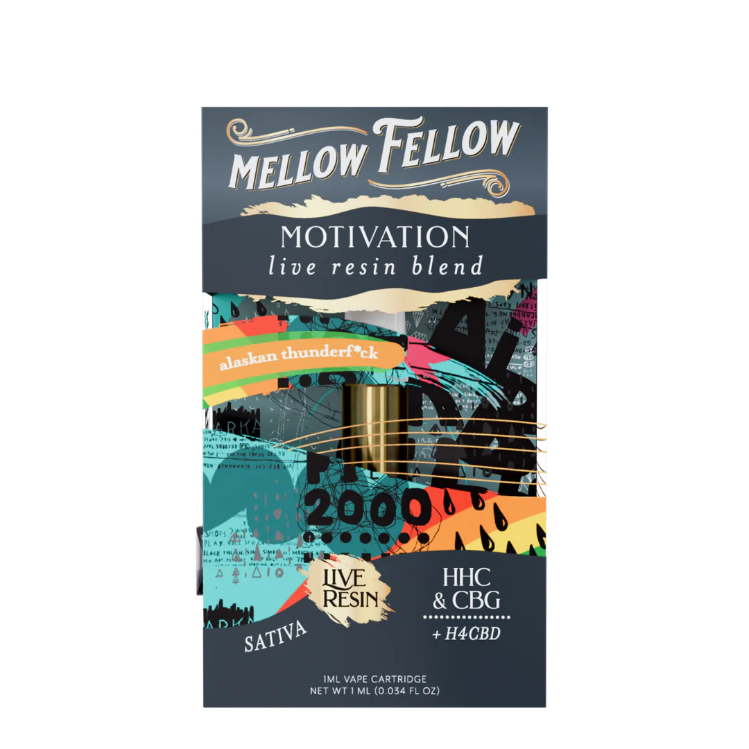 Mellow Fellow Live Resin Cartridge Alaskan Thunderfuck 1g