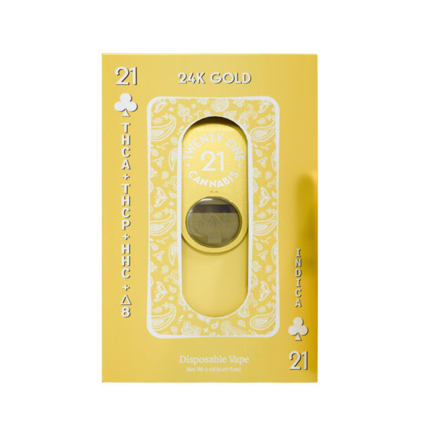 Twenty One THCA Liquid Diamonds THCP Disposable 24k Gold 2g