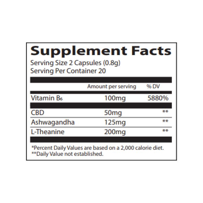 Lazarus Naturals Full Spectrum CBD Capsules Calm 1000mg 40ct Supplement Facts Lazarus Naturals Full Spectrum CBD Capsules Calm 1000mg 40ct Supplement Facts