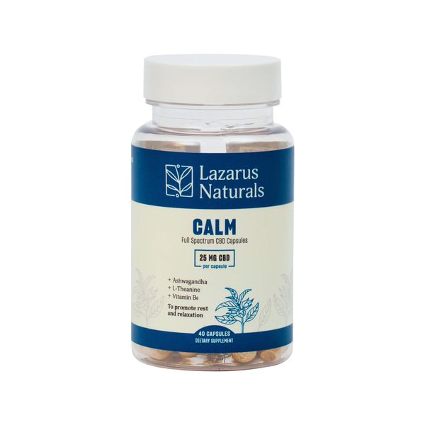Lazarus Naturals Full Spectrum CBD Capsules Calm 1000mg 40ct