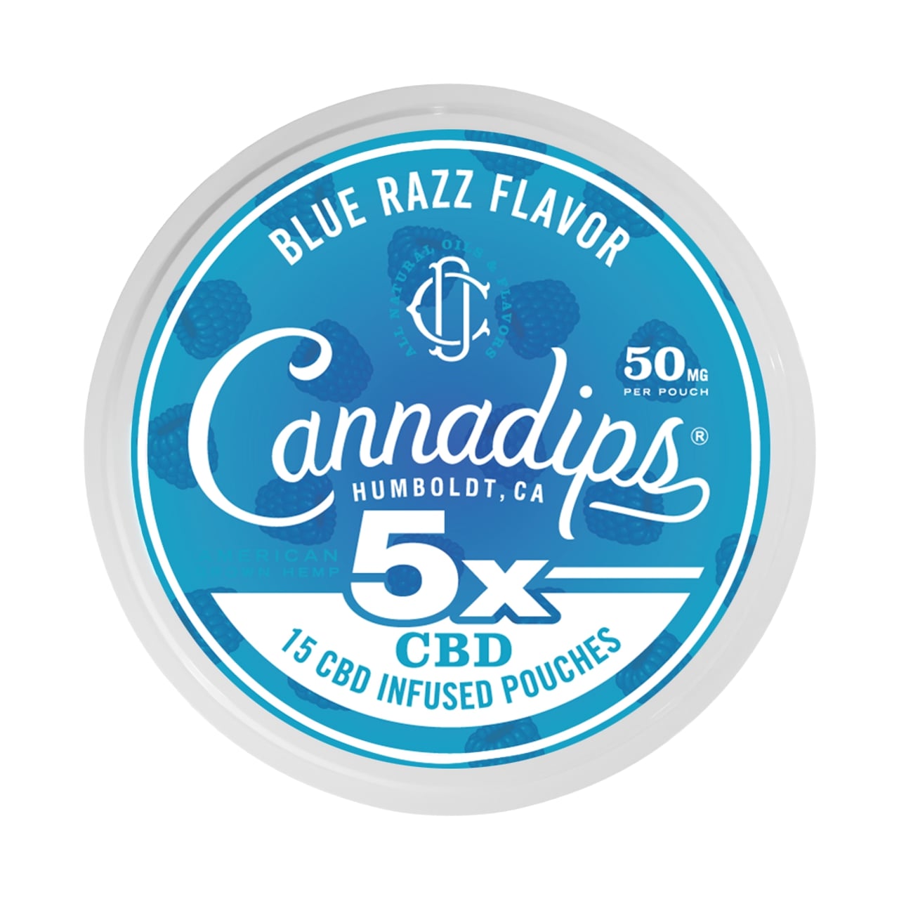 Cannadips 5x CBD Pouches Blue Razz 750mg 15ct Cannadips 5x CBD Pouches Blue Razz 750mg 15ct