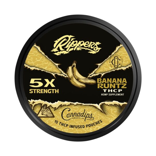 Cannadips 5x THCP Pouches Banana Runtz 150mg 15ct