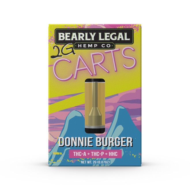 Bearly Legal THCA, THCP HHC Cartridge Donnie Burger 2g Bearly Legal THCA, THCP HHC Cartridge Donnie Burger 2g