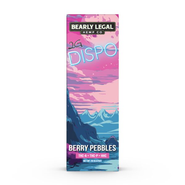 Bearly Legal THCA, THCP HHC Disposable Berry Pebbles 2g