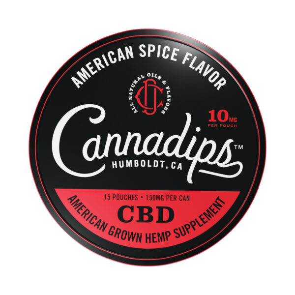 Cannadips CBD Pouches American Spice 150mg 15ct