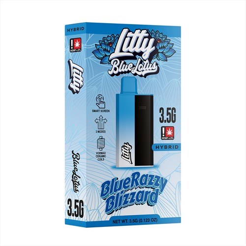 Litty Blue Lotus Disposable Blue Razzy Blizzard 3.5g