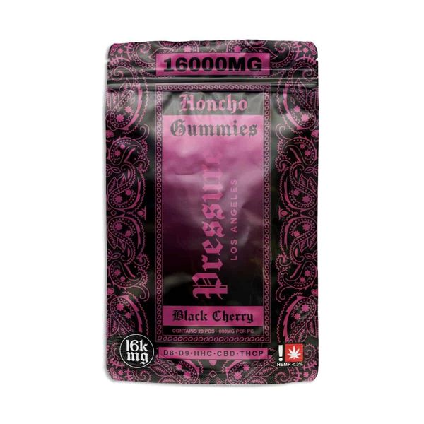 Pressure LA Honcho Gummies Black Cherry 16000mg 20ct Pressure LA Honcho Gummies Black Cherry 16000mg 20ct
