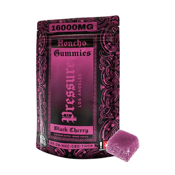 Pressure LA Honcho Gummies Black Cherry 16000mg 20ct Pressure LA Honcho Gummies Black Cherry 16000mg 20ct