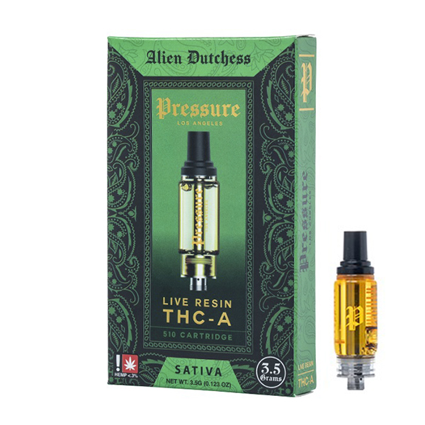 Pressure LA THCA Live Resin Cartridge Alien Dutchess 3.5g