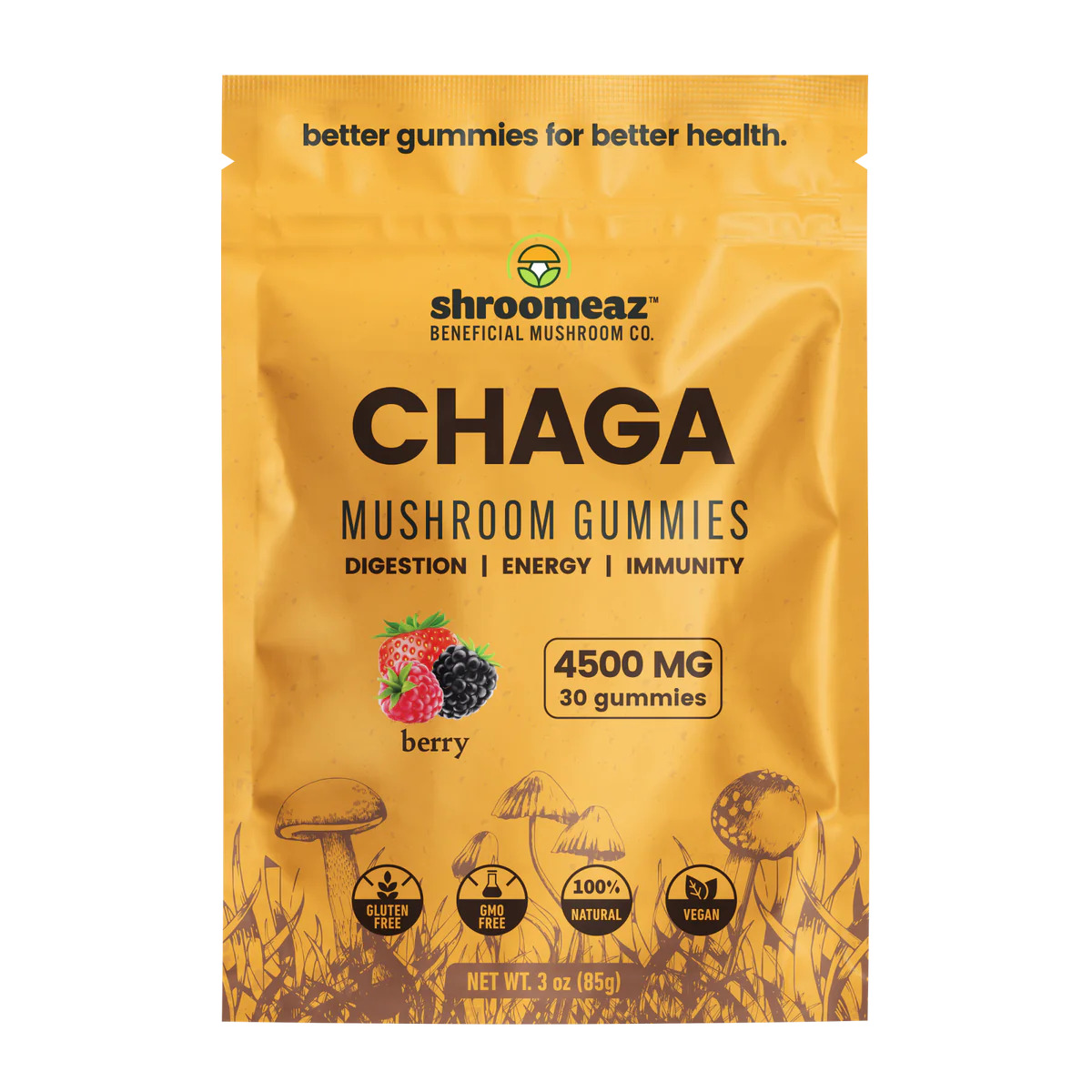 Shroomeaz Mushroom Gummies Chaga 30ct