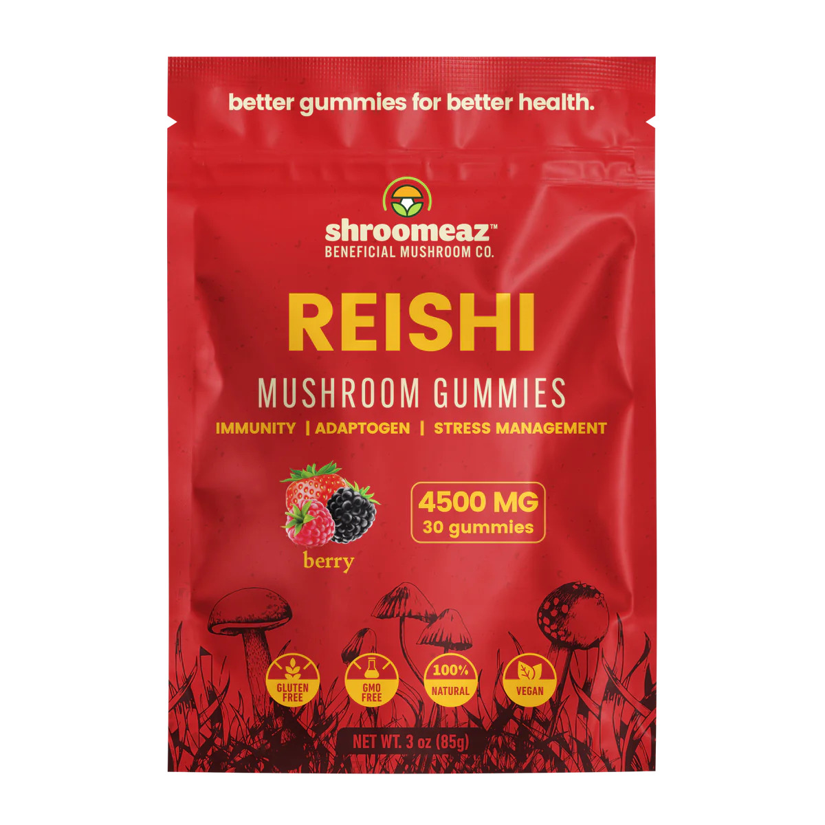 Shroomeaz Mushroom Gummies Reishi 30ct