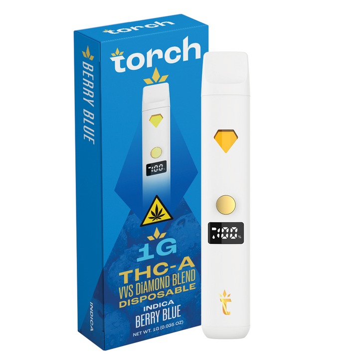 Torch THCA VVS Diamond Blend Disposable Berry Blue 1g Torch THCA VVS Diamond Blend Disposable Berry Blue 1g