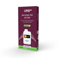 Urb THCA Aerodab 100 Jet Set Disposable Black Lime 1.5g