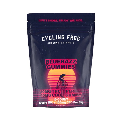 Cycling Frog CBD Delta 9 Gummies Blue Razz 200mg 10ct