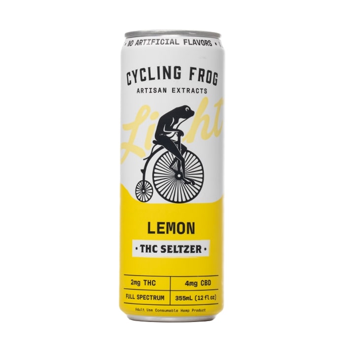 Cycling Frog Seltzer 2mg THC 4mg CBD 12oz Lemon