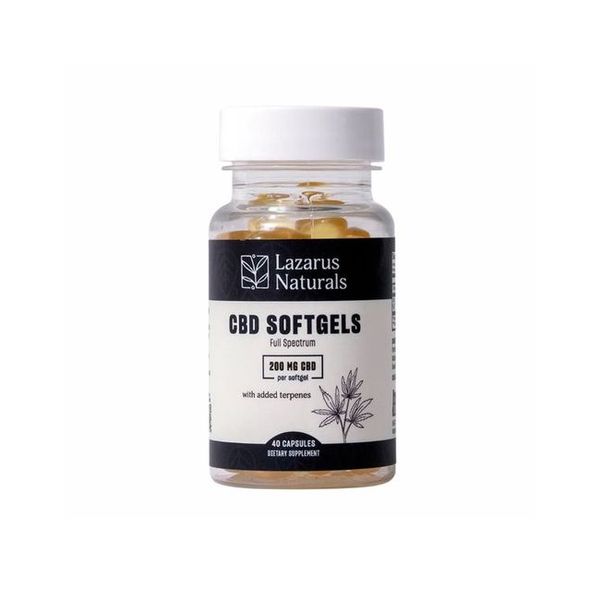 Lazarus Naturals Full Spectrum CBD Softgels 200mg 40ct