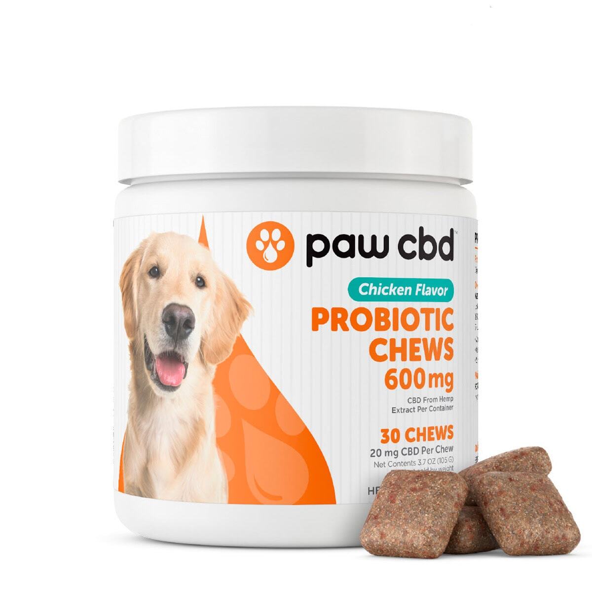 Paw CBD Probiotic Chews Chicken 600mg 30ct Paw CBD Probiotic Chews Chicken 600mg 30ct