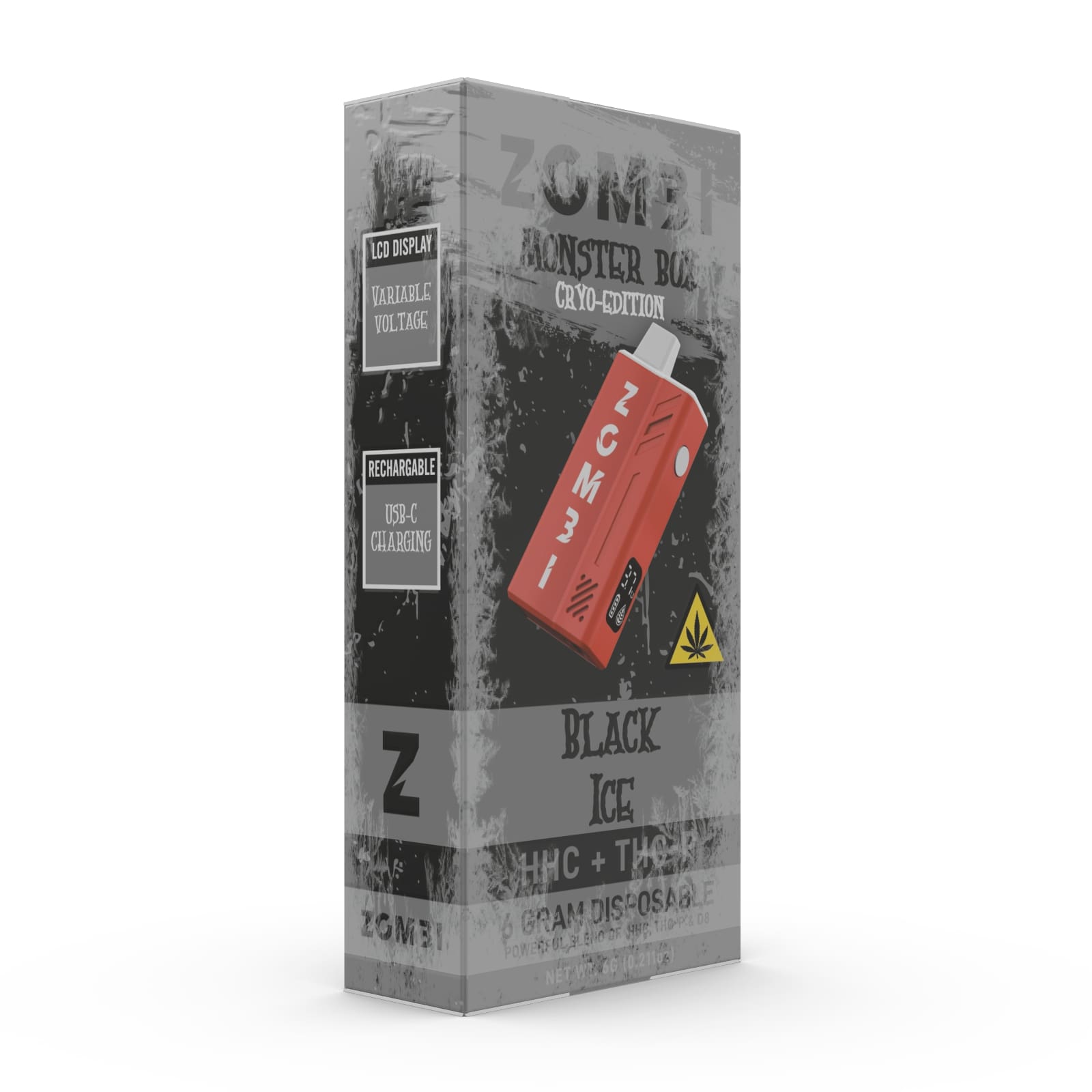 Zombi Monster Box Disposable Black Ice 6g Zombi Monster Box Disposable Black Ice 6g
