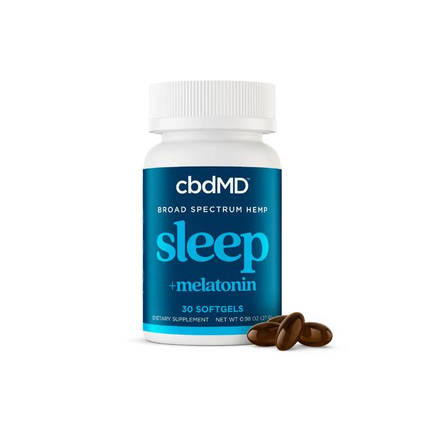 cbdMD Broad Spectrum CBD Sleep Softgels 1950mg 30ct