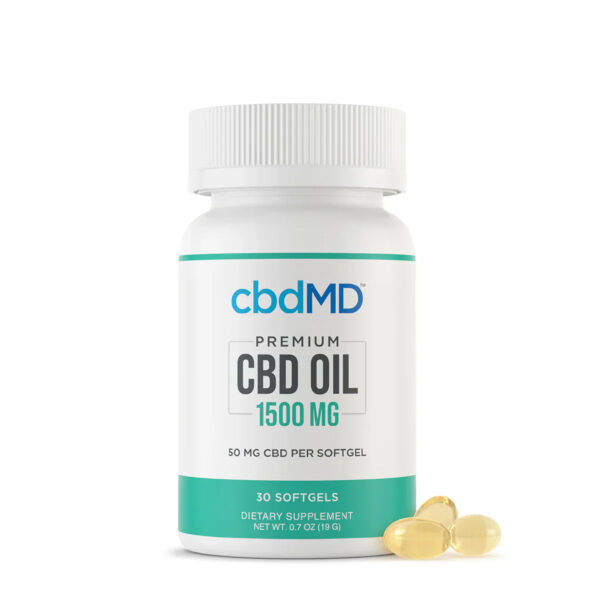 cbdMD Broad Spectrum Softgels 1500mg 30ct