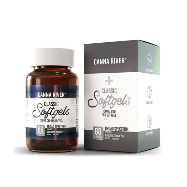 Canna River CBD Classic Broad Spectrum Softgels 6000mg 60ct