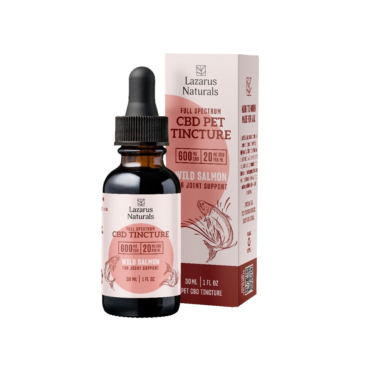 Lazarus Naturals CBD Joint Support Pet Tincture Wild Salmon 600mg 30ml Lazarus Naturals CBD Joint Support Pet Tincture Wild Salmon 600mg 30ml
