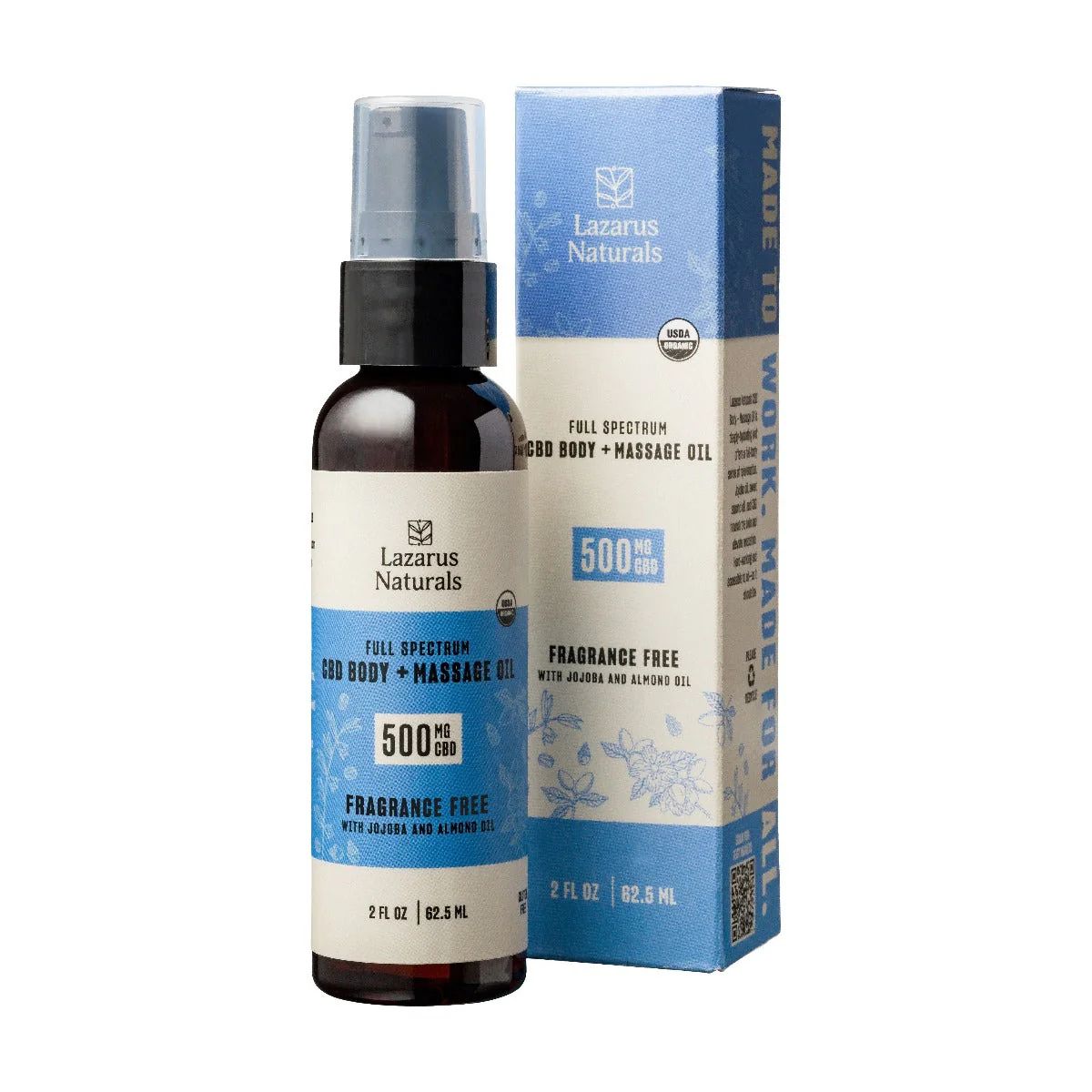 Lazarus Naturals CBD Massage Oil 500mg 62.5ml Lazarus Naturals CBD Massage Oil 500mg 62.5ml