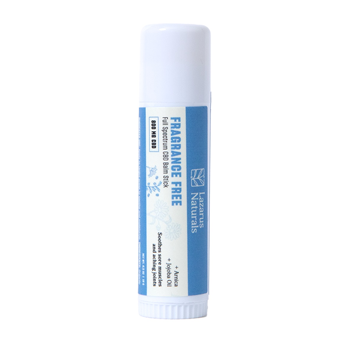 Lazarus Naturals Full Spectrum CBD Balm Stick Fragrance Free 800mg .5oz