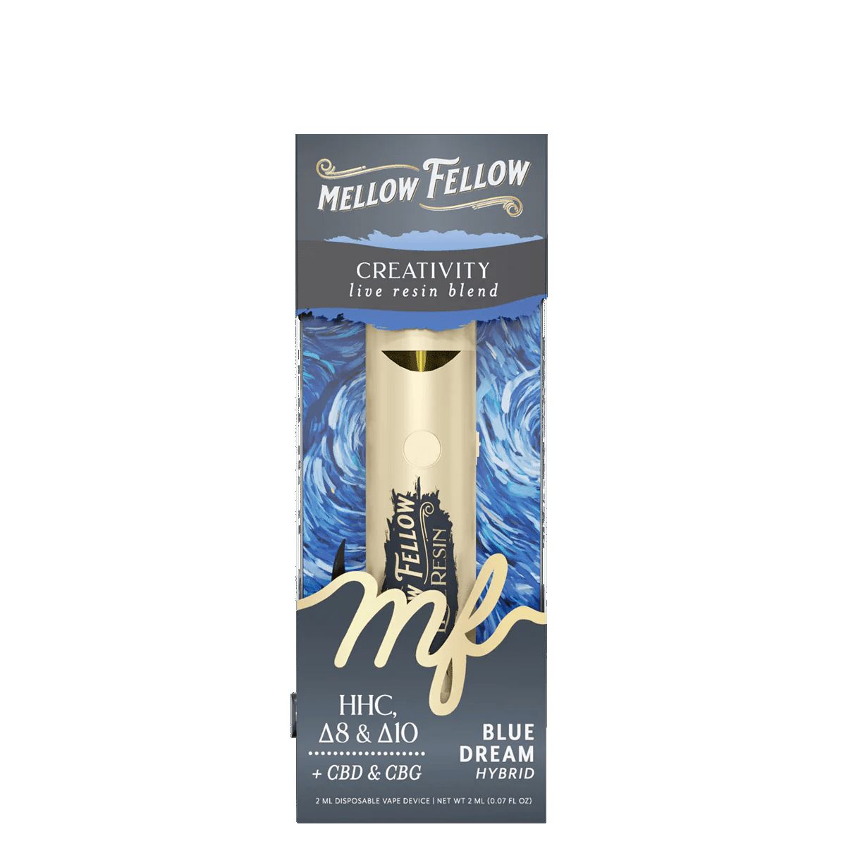 Mellow Fellow Live Resin Disposable Blue Dream 2g Mellow Fellow Live Resin Disposable Blue Dream 2g
